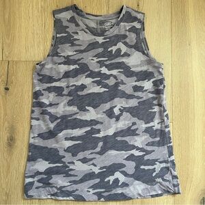 Athleta Girl purple/gray camouflage cotton tank top Sz XXL(16) *J3